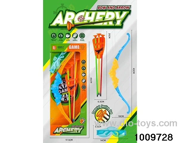 bow and arrow in color box