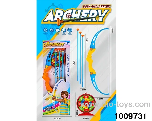 bow and arrow in color box