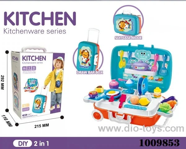 Kitchen set with light&music not include  in color box