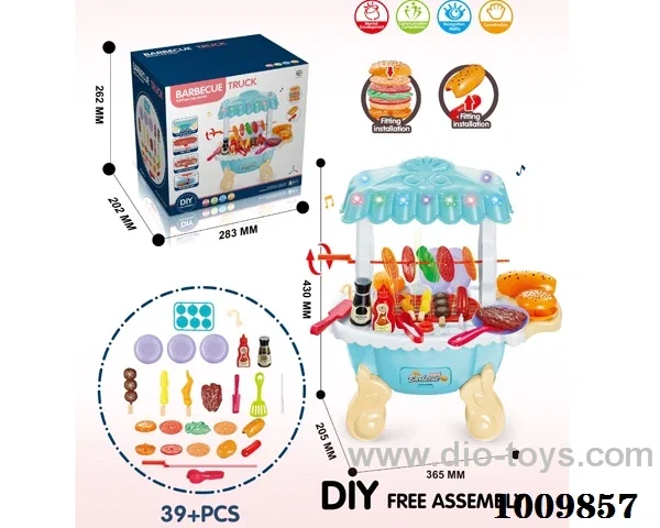 BBQ CAR SET WITH LIGHT &MUSIC NOT INCLUDE IN COLOR BOX