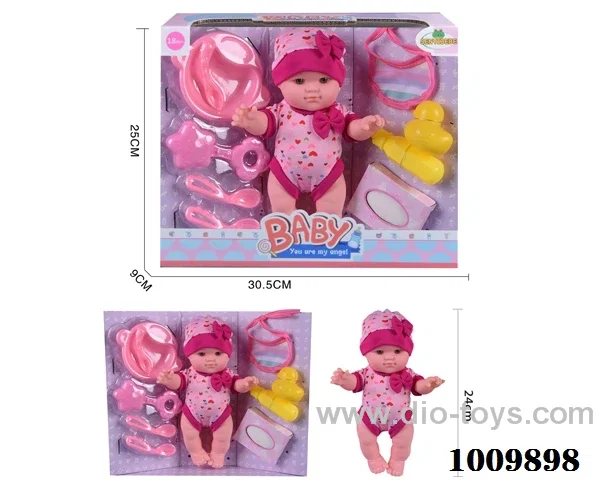 10inch doll with milk bottle etc without ic in window box