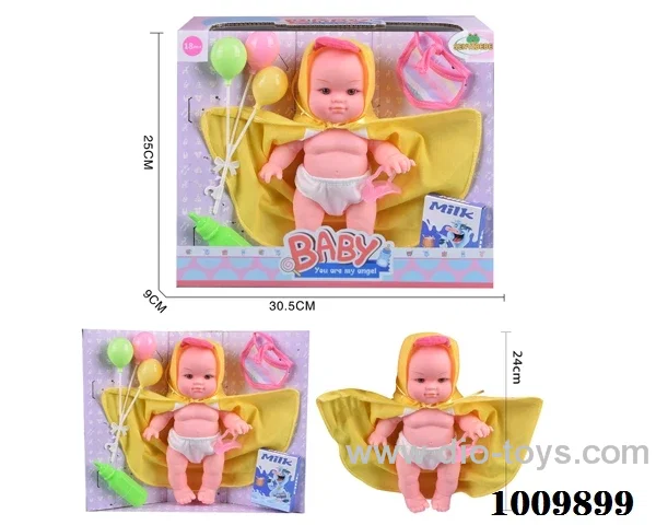 10inch doll with milk bottle etc without ic in window box