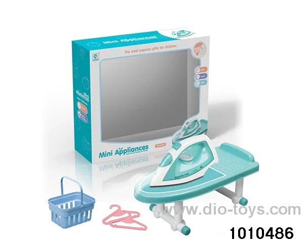 Iron (with flashlight)+ironing board in window box