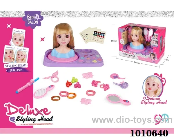 Half doll dressing set in window box