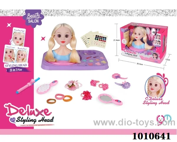 Half doll dressing set in window box