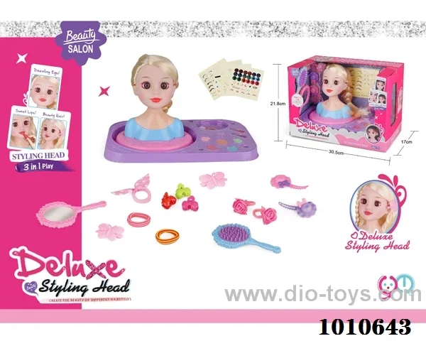 Half doll dressing set in window box
