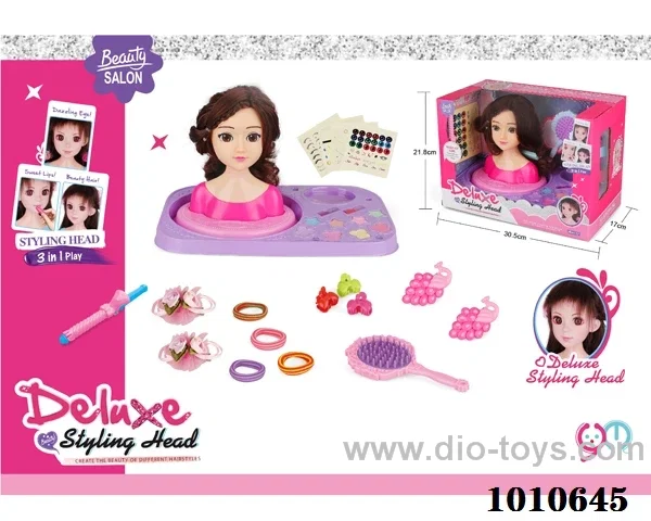 Half doll dressing set in window box