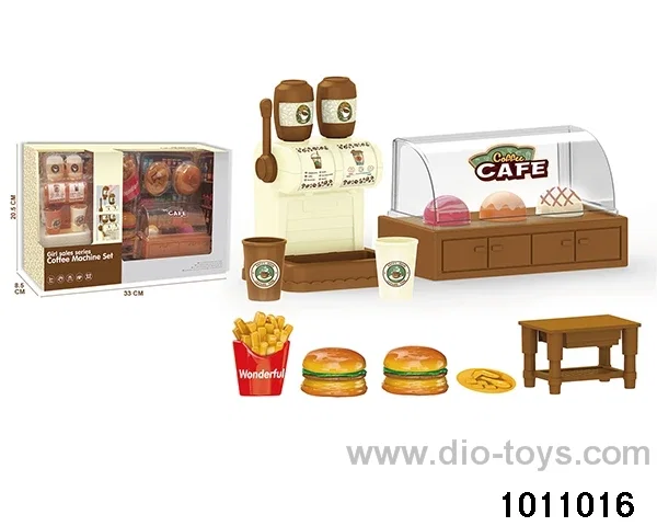 Coffee machine set in window box