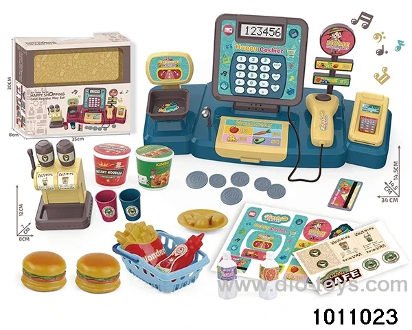 Cash register hamburger suit in window box