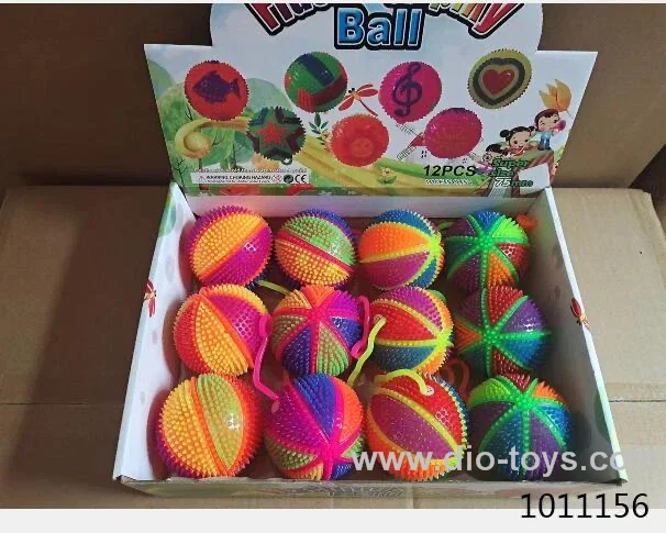 Flash ball with whistle/12pcs