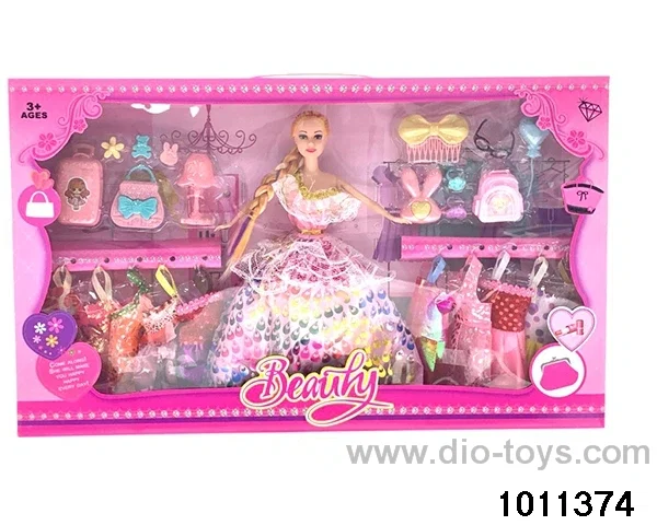 11 inch Barbie in window box