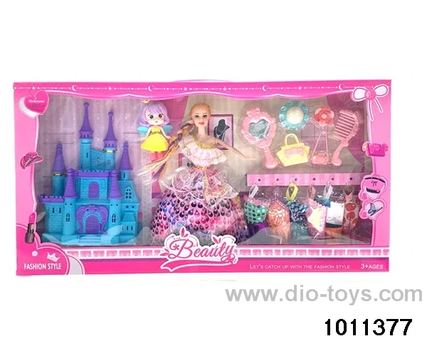 11 inch Barbie in window box