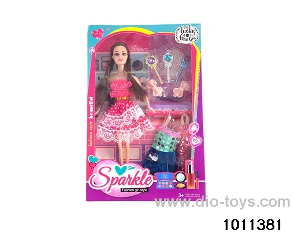 11 inch Barbie in window box