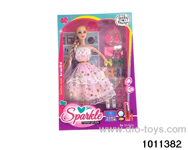 11 inch Barbie in window box