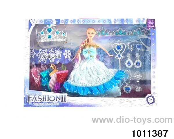 11 inch Barbie in window box