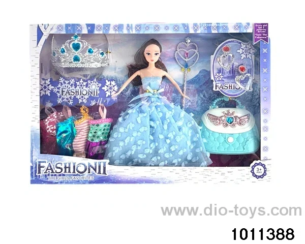 11 inch Barbie in window box