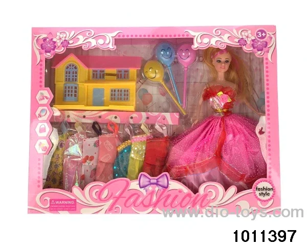 11 inch Barbie in window box