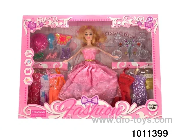 11 inch Barbie in window box