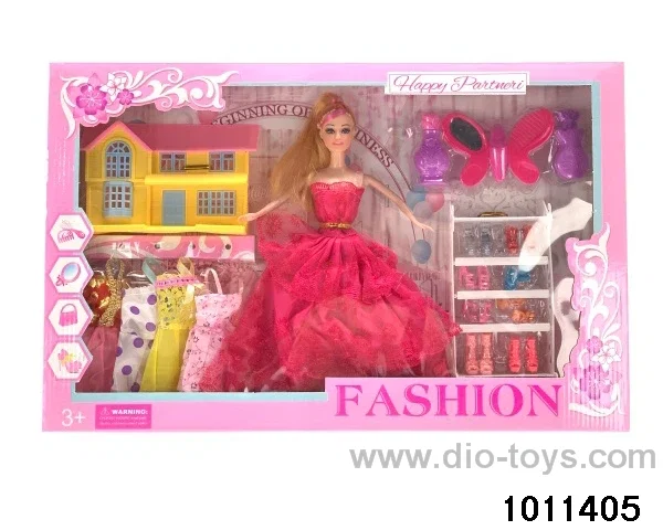 11 inch Barbie in window box