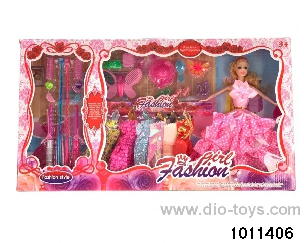 11 inch Barbie in window box