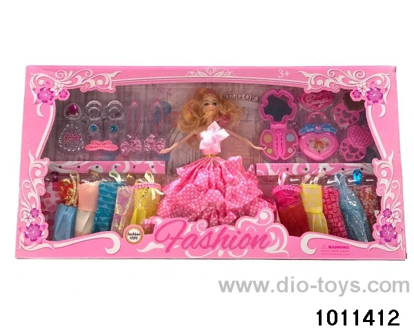 11 inch Barbie in window box