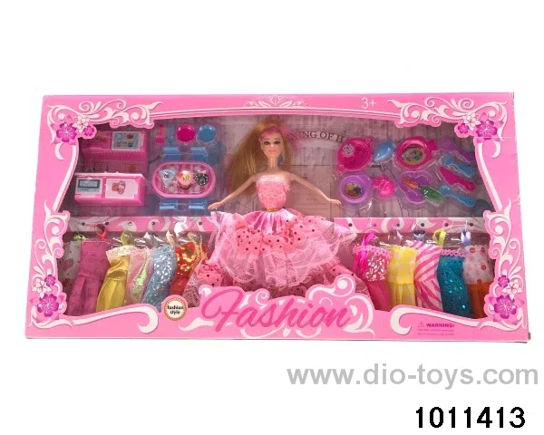 11 inch Barbie in window box