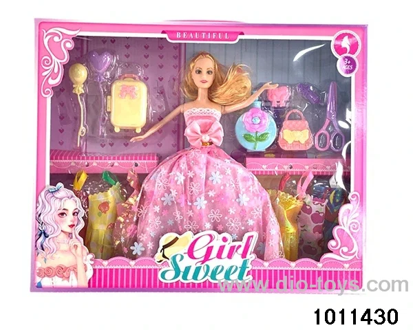 11 inch Barbie in window box