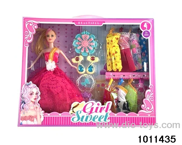 11 inch Barbie in window box