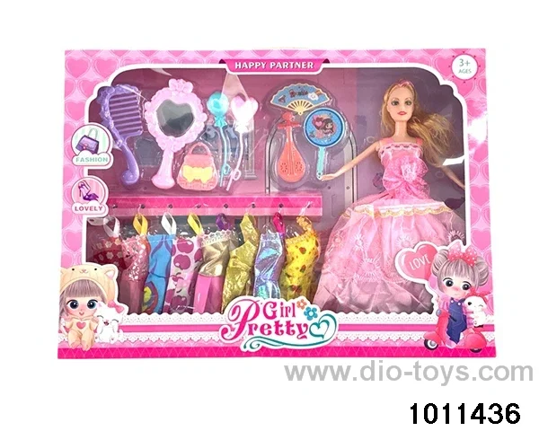 11 inch Barbie in window box