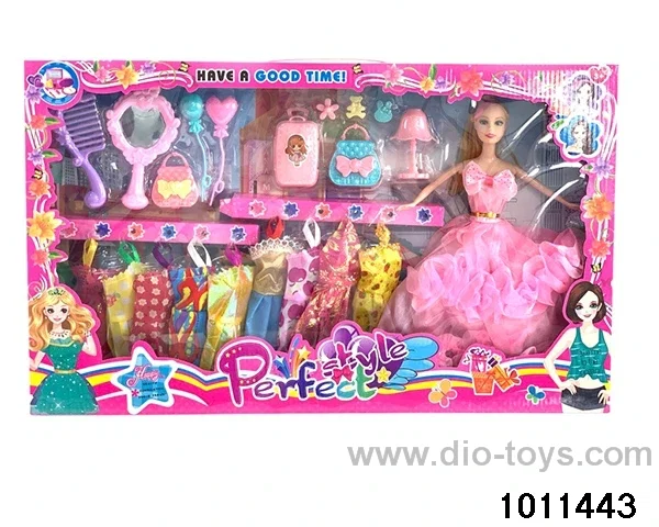 11 inch Barbie in window box