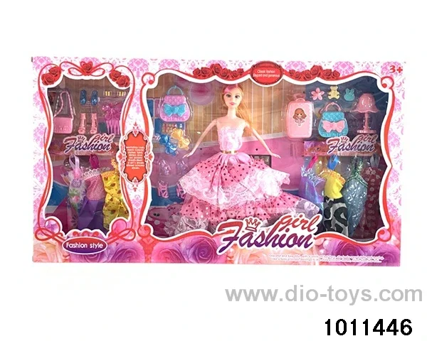 11 inch Barbie in window box
