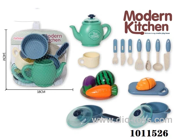 kitchen set in net bag