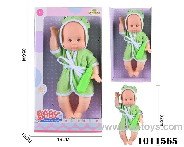 14 inch doll with Suction bottle without ic  in Window box