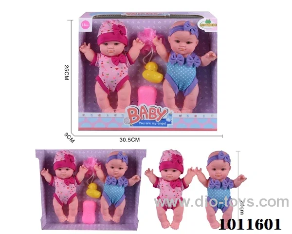 2pcs 10 inch doll ,with duck_x000D_
,Soap, Bath ball without_x000D_
IC