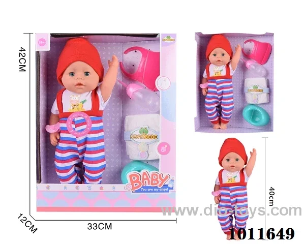 18inch movable eye drink water doll with 6-sound IC in window box