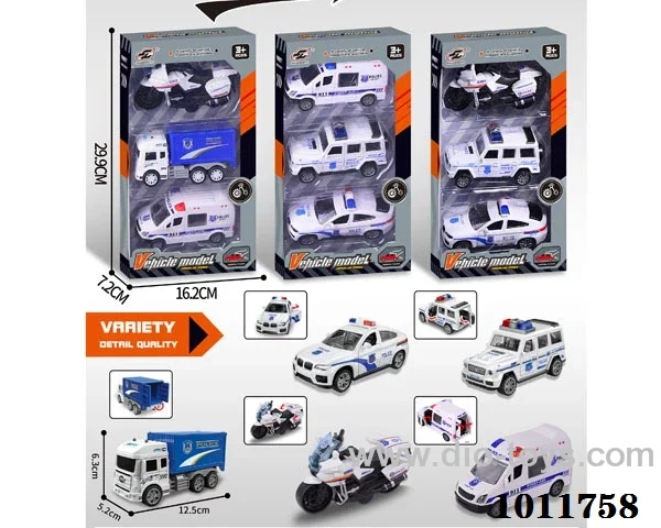 Inertial car set 3  boxes mixed  in Window box