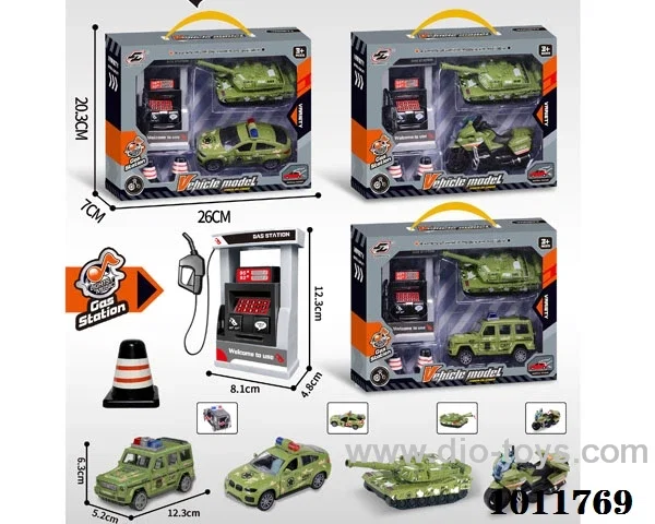 Inertial car set 3  boxes mixed with light &music in Window box