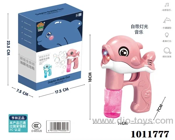 Bubble Blower gun with light& music 2 color mixed loading not include in color box