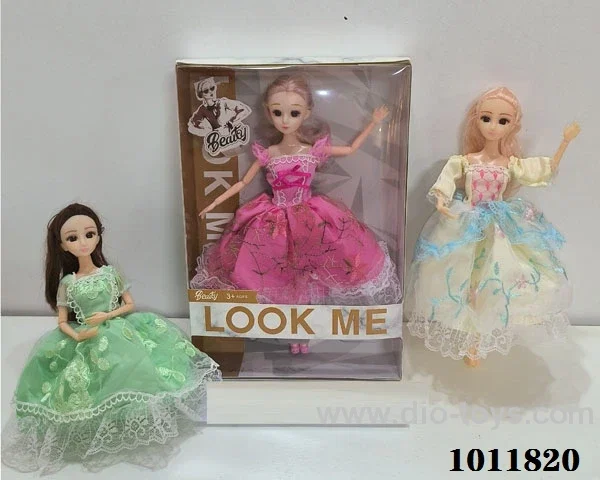 11inch  doll with 3 types of clothes mixed in window box