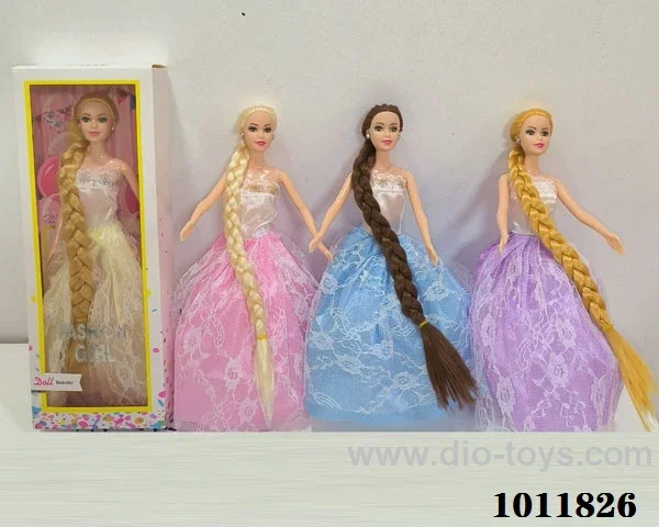 11inch doll with 4 sets mixed loading in window box