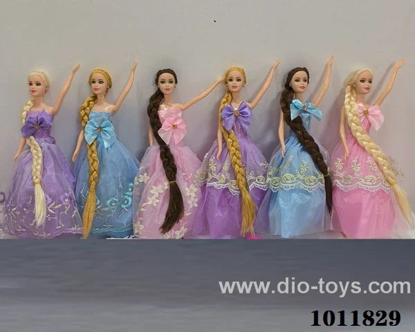 11inch doll with many types of clothes mixed in PP bag with header