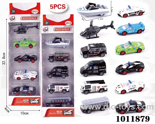 5pcs 1:64 Return alloy car 10 sets mixed loading in  window box