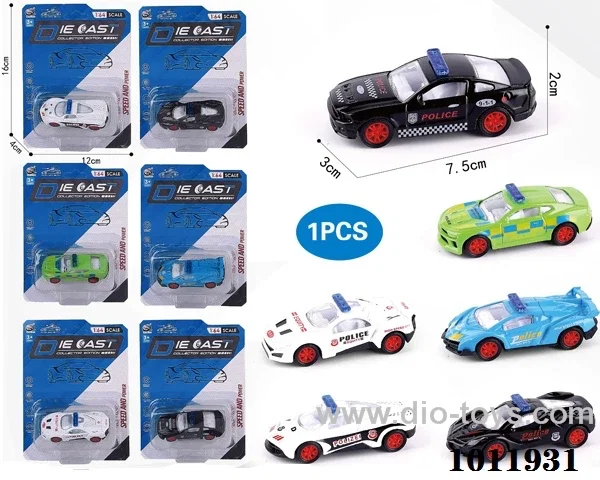 1:64 Return alloy car 6 sets mixed loading in high frequency