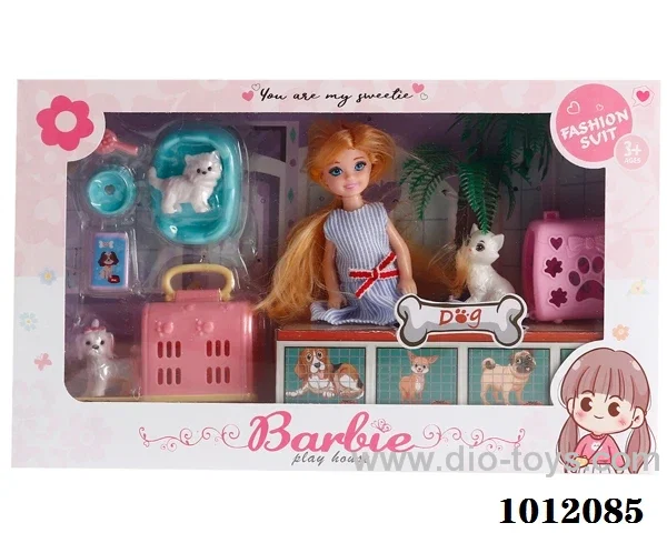 Real body 5 inch doll set  in  window box