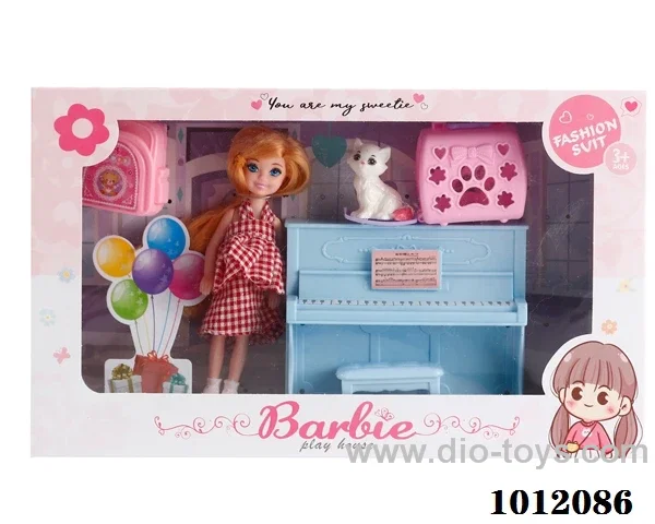 Real body 5 inch doll set  in  window box