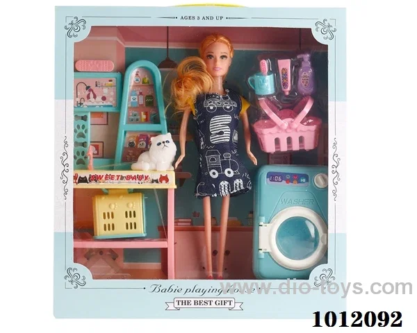 Real body 5 inch doll set  in  window box