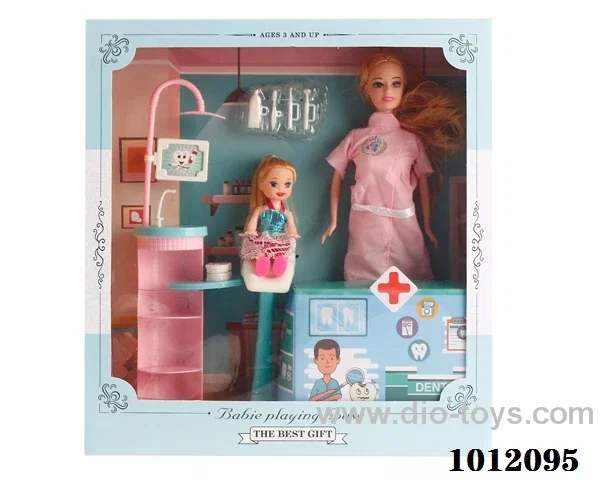 Real body 5 inch doll set  in  window box