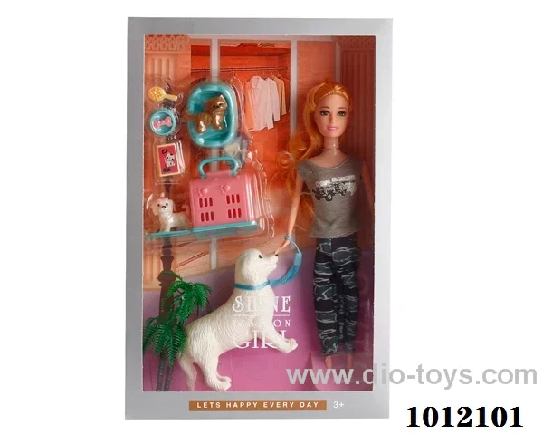 Real body 5 inch doll set  in  window box