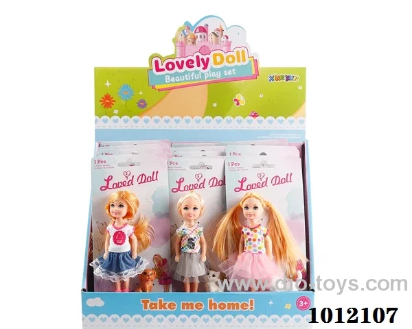 Real body 5 inch doll set 3 sets mixed loading in display box