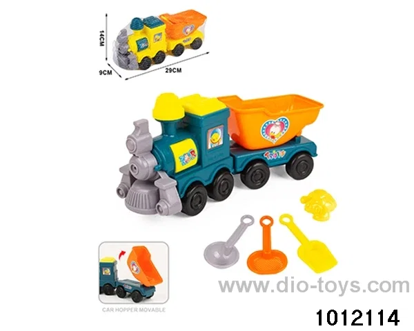 5pcs beach toys car in net bag